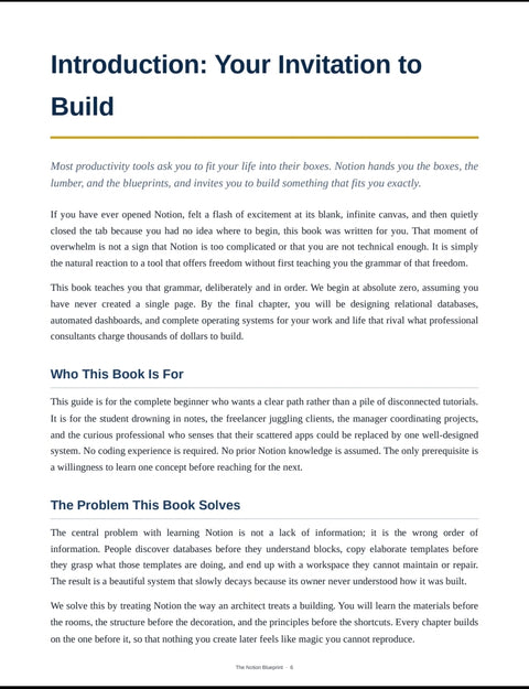 The Notion Blueprint